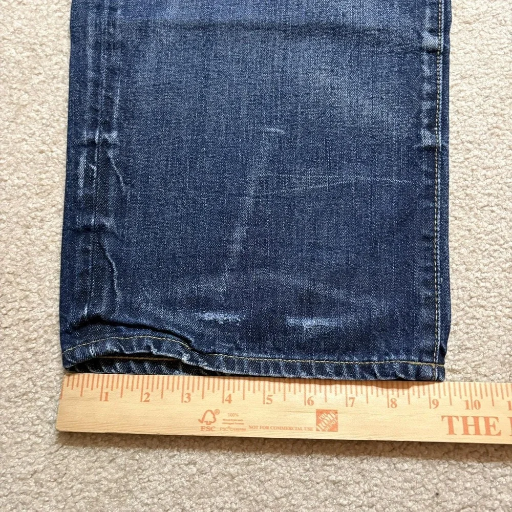 Polo Ralph Lauren Selvedge Denim Jeans Mens 44Bx30 Big Tall Straight Whiskers